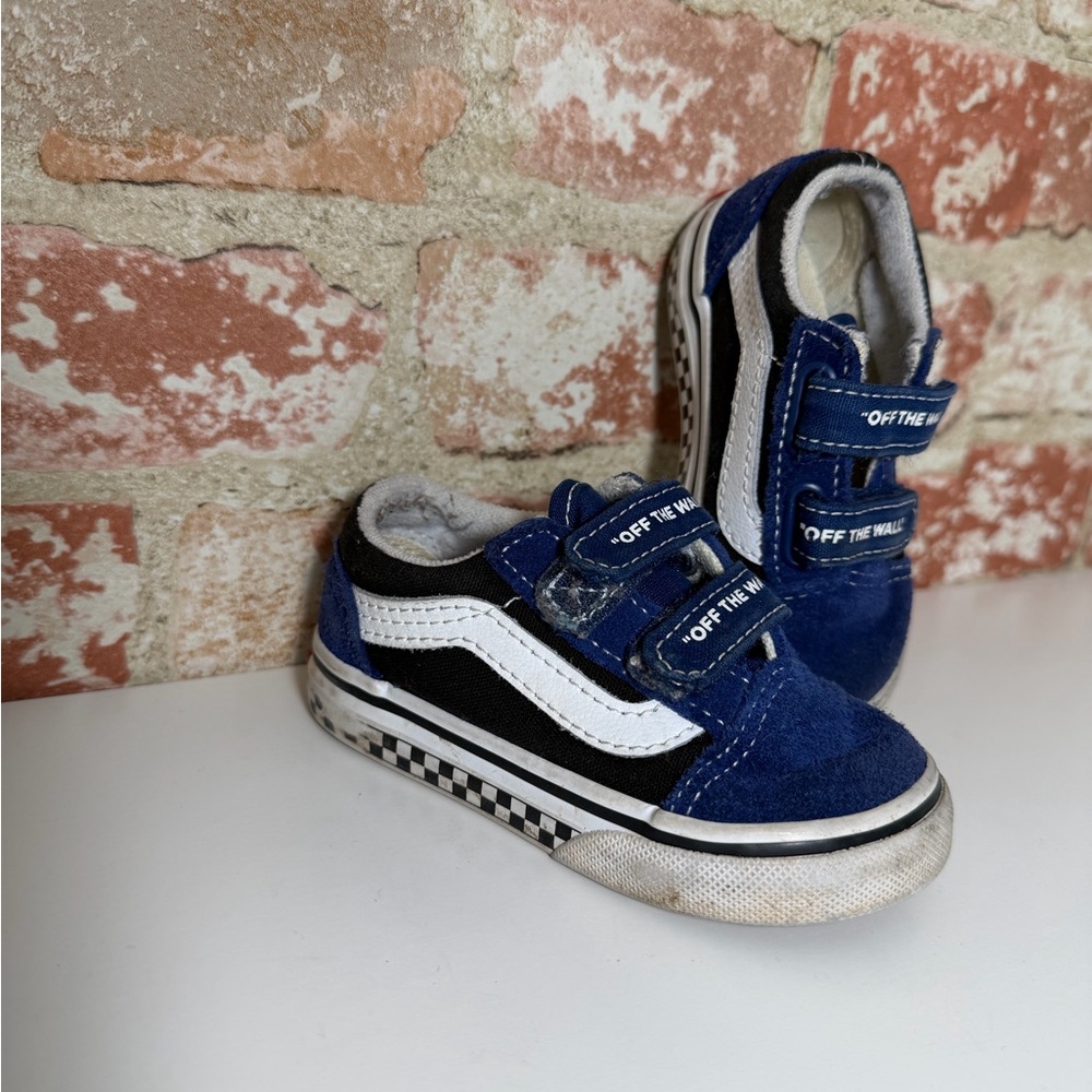 Vans Kids Navy and Black Sneakers